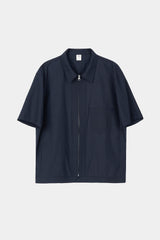 Field Panel Paper Half Shacket (Navy)