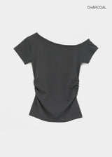 [MADE] セルビシャードワンショルダー半袖Tシャツ