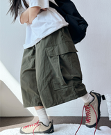 NYLON CARGO WOOODY BERMUDA💚🥨🩶🖤4COLOR