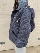 ヒニュチェックリバーシブルパッディドジャケット