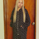 Star Hoodie Zip up (black)