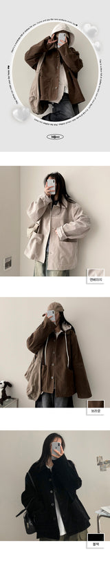 Deliveroo Slit Suede Tracker Jacket