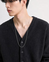 (UNISEX)ニット Vネック カーディガン