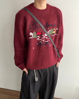 クリスマス エンブロイダリー ニット