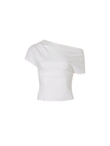 ドレープTシャツ (アイボリー)