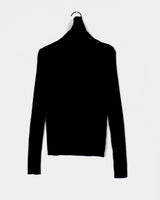 Steep Unbalanced Button Collar V-neck Knitwear