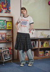 ラッキーデイクロップリンガーTシャツ