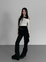solitude striped bootcut
