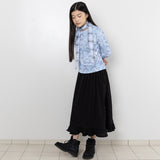 TTTTwister Ruffle Long Skirt - Black