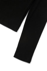 Wool turtleneck top_black
