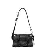 BELTED WASHING LEATHER MINI BAG (BLACK) F26QE991