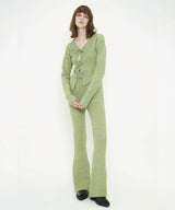ASYMMETRIC COLOR KNIT CARDIGAN