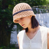 VZ Long Label Half Punching Bucket Hat / Beige
