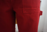 color wide pants