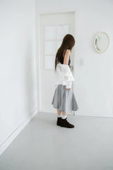 open button collar top(2colors)