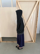  stripe washing hood zip-up