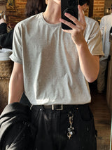[Premium] Cool U-neck short sleeve T-shirt