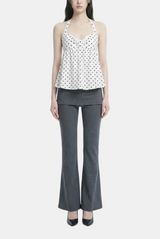 Orvia Dot Flare Blouse