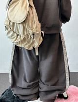 Bohemian Side Track Fleece Balloon Long Pants 🖤 3 Colors