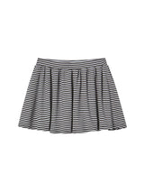STRIPE FRILL MINI SKIRT (LIGHT PURPLE)