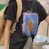 Crayon Bear Box fit Short-sleeved T-shirt