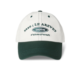 LE AREVEY ARCHIVE BALLCAP IVORY/DEEPGREEN