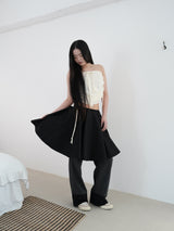 CHECK LACE PANTS (BLACK)