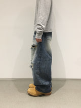 ゼイデストロイウォッシュドデニムパンツ