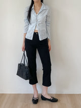 Slit Ankle Length Capri Pants