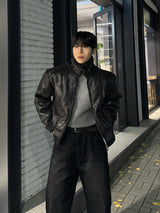 Cutting rider crop mustang jacket