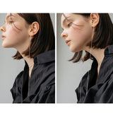 Square chain earring