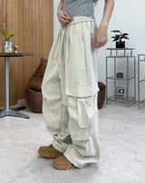 Eppen pintuck wide cargo pants