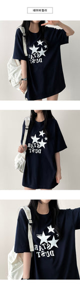 Star オーバーサイズフィット半袖Tシャツ