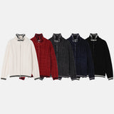Velvet Yarn Knitted Zip Up (5color)