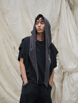 RELABEL Time Element (Dynamic Parallax) Loop Cut Split Short Wide Removable Large Hood Short Sleeve