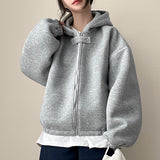 Bado Neoprene Over Snap Hooded Zip-Up Jumper