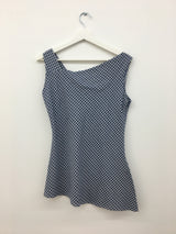 チェック柄ワンピース + シュシュ (2color)