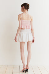WHISPER BUTTON TOP pink