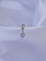 All surgical steel heart cubic piercing