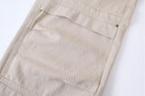 Snap Button Cotton D Ring Wide Pants (3color)