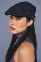 RIBBON HUNTING CAP / NAVY