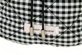 Gingham check string mini backpack (BLACK)