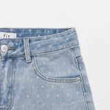 LIGHT BLUE DOT DENIM PANTS 21101