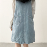 Monthly pocket suspender dress