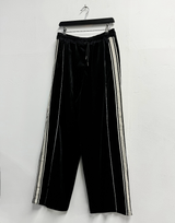 トラックフェレンディベルベットベロアテープパンツ