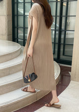 Ella Summer Pleated Maxi One Piece (Scarf Set)