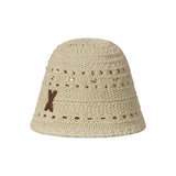 VA Patch Soft Knit Bucket Hat / Beige