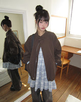 Aera Frill Check Sleeveless Dress