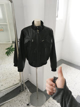No.1604 high neck leather JK