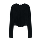 Crease Top Black & Ivory